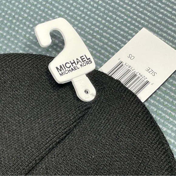 Michael Michael Kors Womens Knit Cuffed Winter Beanie Hat 539330C Black Multi OS - Picture 8 of 16